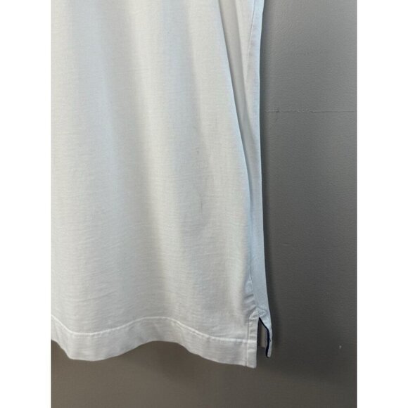 Nautica Sailing Club Polo 2XLT Blue White Coast Cup Y2K Nautical Prep FLAW - Picture 15 of 15